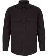 FR054 Front Row Drill Overshirt Black colour image